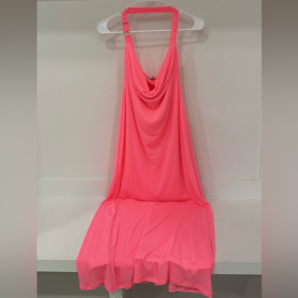 Fashion Nova Vibrant Pink Maxi Dress
